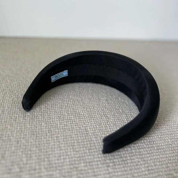 PRADA BLACK RE-NYLON HEADBAND - Picture 6 of 8